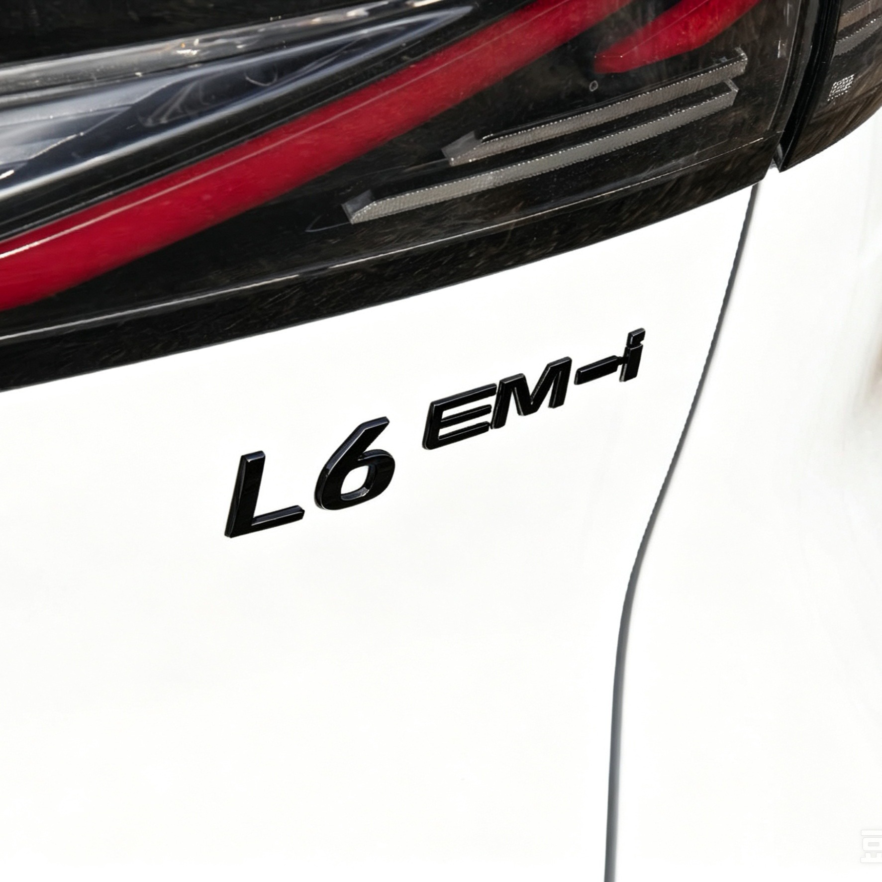 Suitable for Geely Galaxy L6/ Car rear emblem sticker personalized black modification Black Warrior non-destructive installation