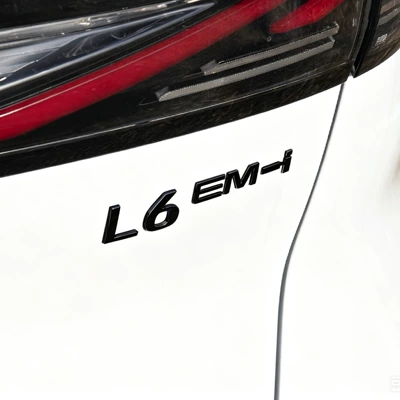 Suitable for Geely Galaxy L6/ Car rear emblem sticker personalized black modification Black Warrior non-destructive installation