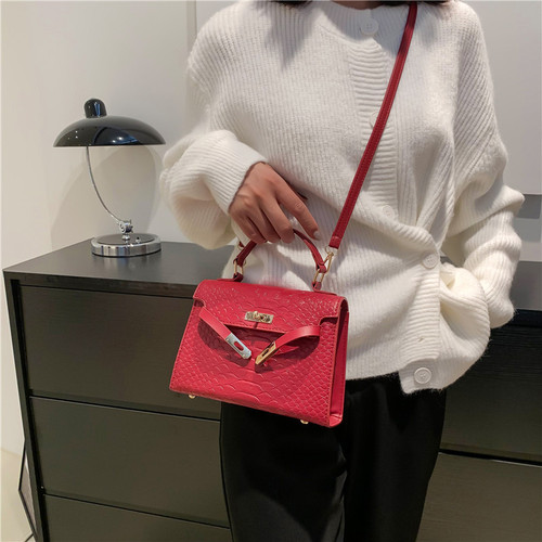 Popular fashion handbag  trendy autumn new fashionable one-shoulder simple cross-body commuting small square bag