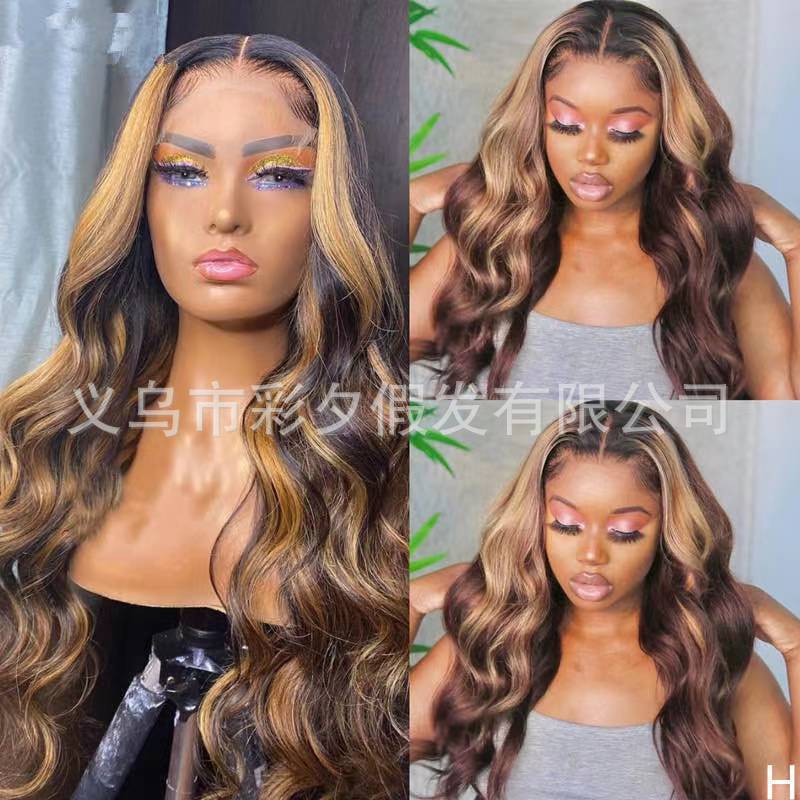 New European and American wig women wave curly hair Women's wig headgear silver long curly hair support a generation of hair