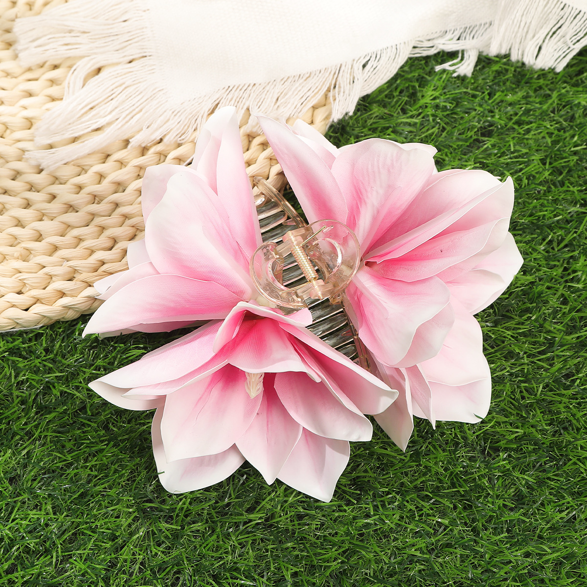 170g Weight Hair Claws Hair Accessories Type 1 Piece Quantity Date, Tea Party Occasion Plastic Material Flower Pattern All Seasons Season Women's Gender Pastoral, Simple Style Style Pastoral Simple Style Women's Flower Plastic Hair Claws 9