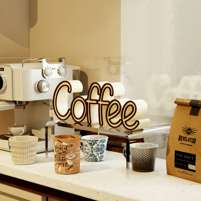 Decorative Ornaments 1030 Creative Artistic Decorations Letter Coffee Coffee Niche Minimalist Living Room Tabletop