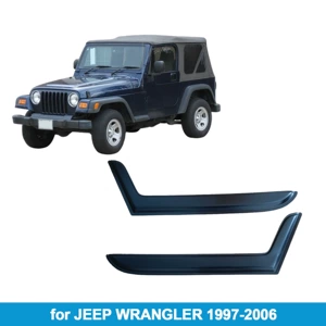 Suitable for Jeep Wrangler 1997-2006 Rain Shield Side Window Deflector Rain Eyebrow Thickened Light-Transmitting