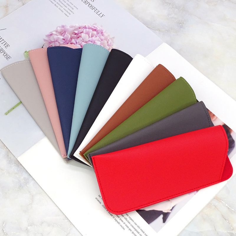 New Thickened Leather Open-Ended Sunglasses Pouch, Reading Glasses Leather Case, Dustproof Storage Bag, Portable Crossbody Pouch New Thickened Leather Open-Ended Sunglasses Pouch, Reading Glasses Leather Case, Dustproof Storage Bag, Portable Crossbody Pouch