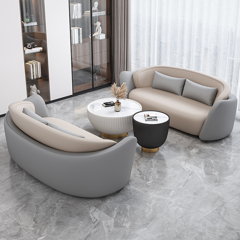 Sofá de oficina mesas de té combinación de invitados mesas y sillas individuales lobby hotel ventas sofá sala de recepción de negocios image 8
