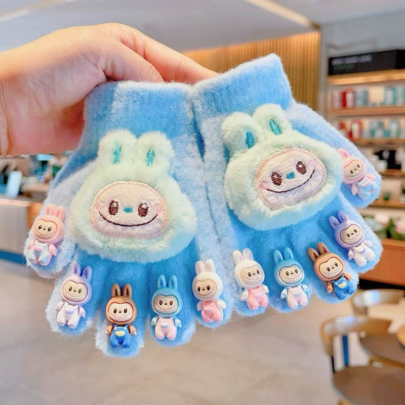 Children's cartoon cute keep warm creative gloves