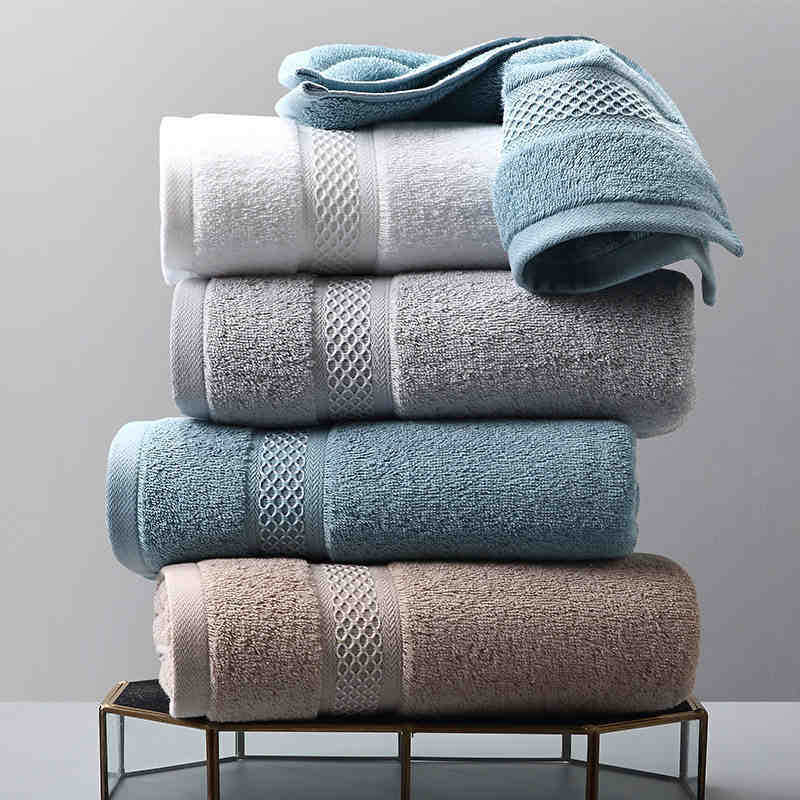 Carnation Five-Star Hotel Bath Towel Square Towel Home B&B Beauty Salon Customized Cotton Tinted Cotton