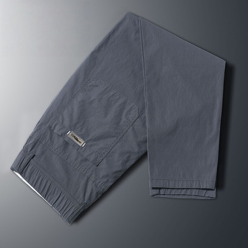 Cross-Border Foreign Trade Men's Casual Pants Autumn and Summer Thin Versatile Sports Trendy Cropped Loose Slim Straight Pants