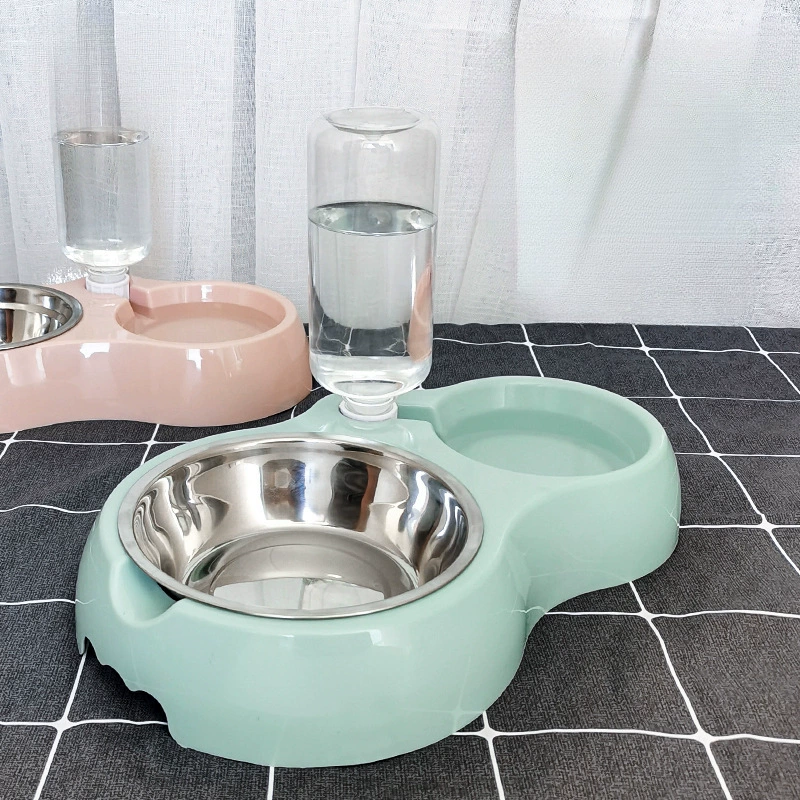Собачий таз собачий миска двойная чаша автоматическая питьевая миска для кошек собачья миска корм для кошек
