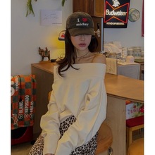 有货韩国东大门2026春季女装新品基础纯色圆领长袖针织衫女96241