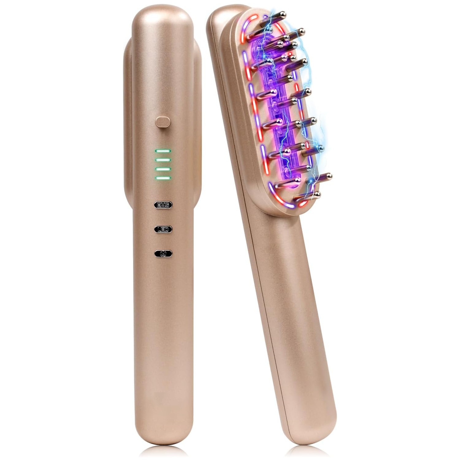 Nuevo rfrf cuidado del cabello peine EMS micro-corriente eléctrica masaje peine Cuidado del cuero cabelludo aplicador peine cuidado del cabello instrumento