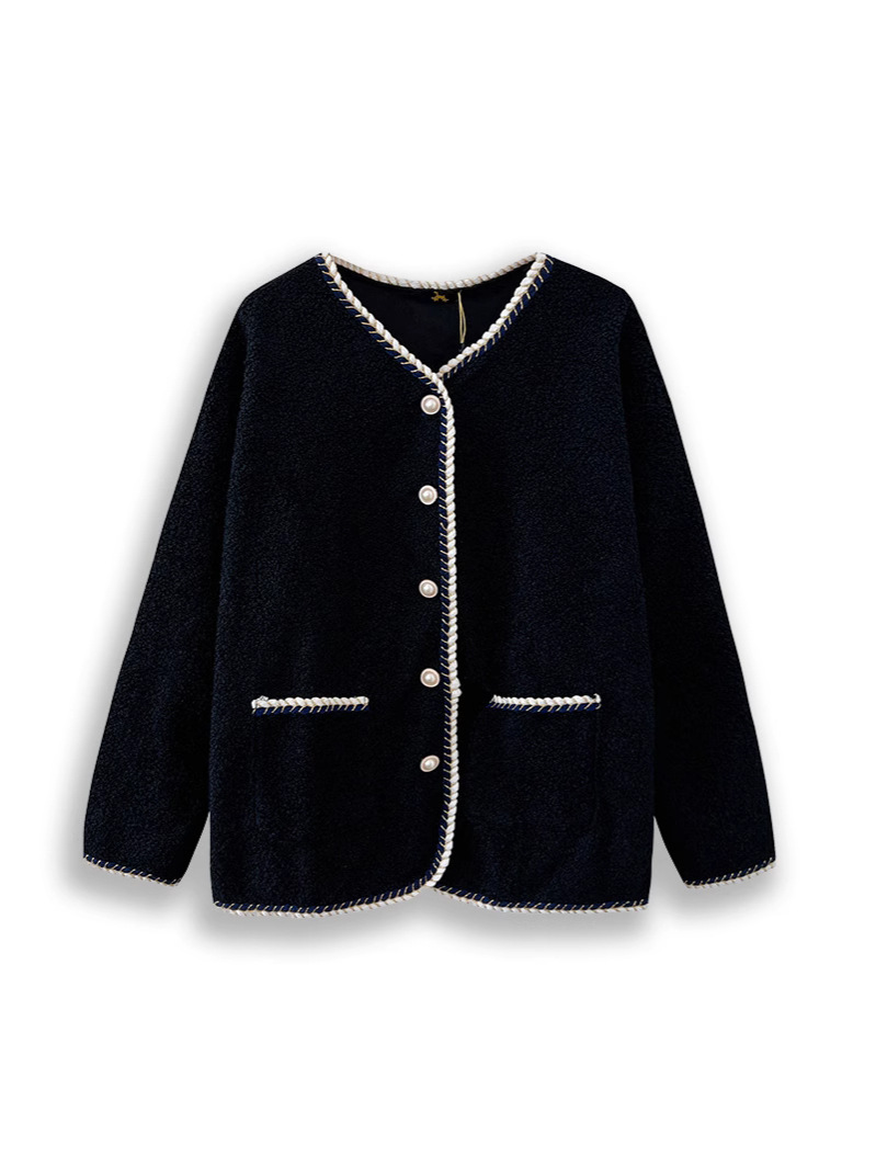 130-320 Plus Size Women's Small Fragrant Style Jacket 2025 Autumn and Winter New Fat mm Imitation Lamb Polar Fleece Design