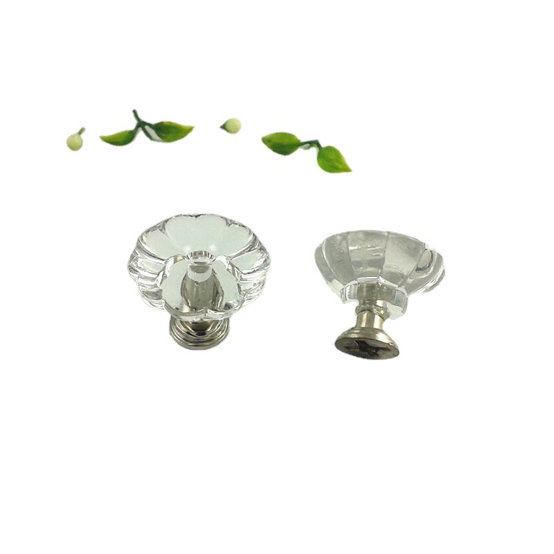 厂家直供圆形亚克力拉手，，，透明水晶拉手       橱柜抽屉拉手