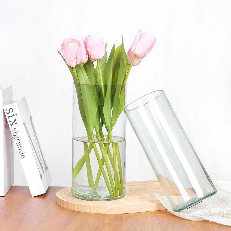 Decoración nórdica estilo ins florero hidropónico de alto aspecto arreglo floral de alto grado al por mayor jarrón de vidrio creativo ajo