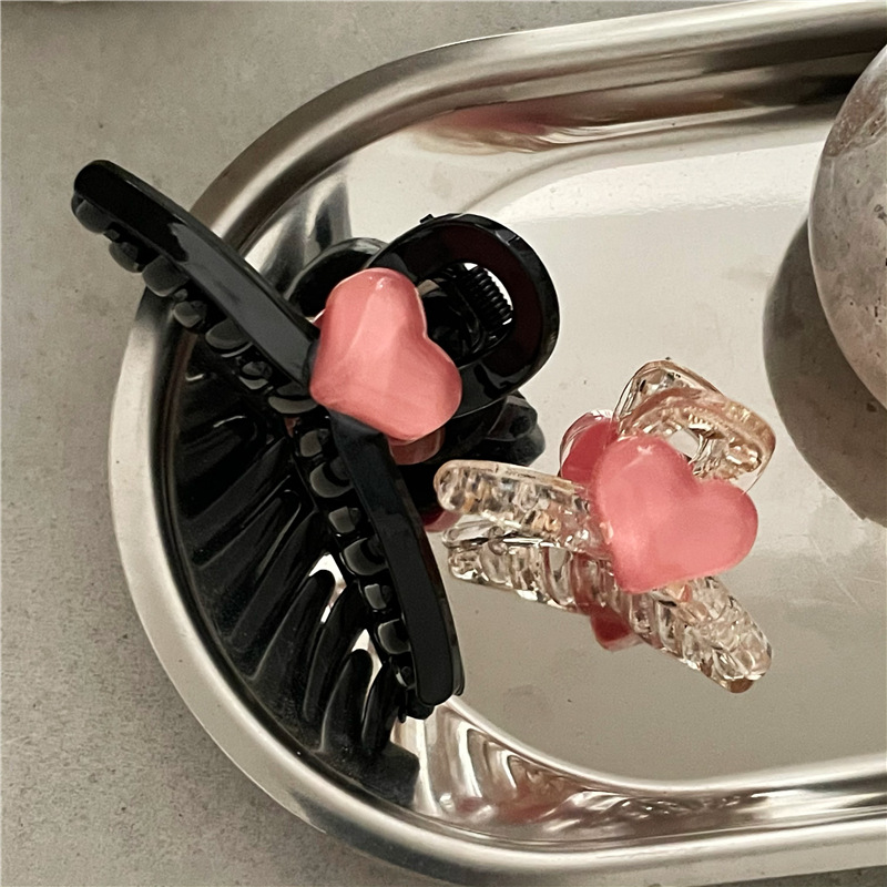 Hair Claws Hair Accessories Type Daily Occasion Fashion Women'S Heart Shape Arylic Hair Claws