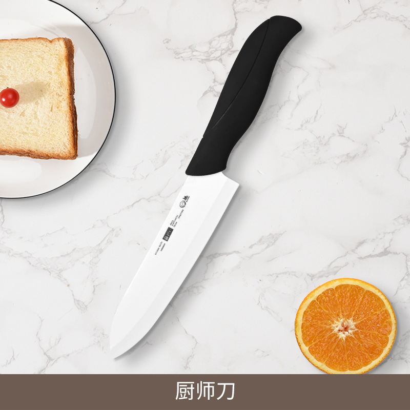 Cuchillo de cerámica infantil cuchillo de cocina regalo doméstico cortar carne auxiliar cocina 2 en 1 cuchillo de frutas placas de verduras image 27