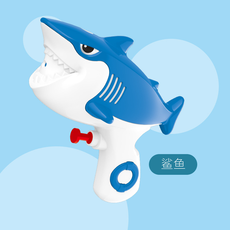 Envío gratuito juguete para niños pistola de agua tiburón puffer verano playa pistola de agua prensa pistola de agua al aire libre juguetes de agua