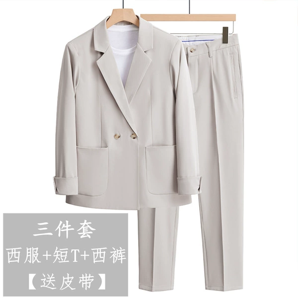 Gray suit + gray trousers [excluding T]