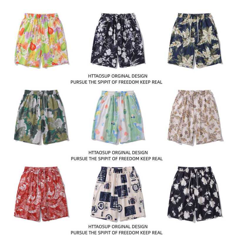 Thirteen Line in stock Dopamine Color Graffiti Casual Shorts Men's and Women's Loose Bf Straight Tube Loose Cool Sense Trendy Pants Thirteen Line in stock Dopamine Color Graffiti Casual Shorts Men's and Women's Loose Bf Straight Tube Loose Cool Sense Trendy Pants