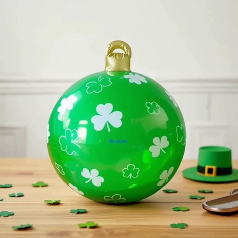 Надувной рождественский шар из ПВХ, цветной надувной шар для бассейна, светящийся шар для веселой праздничной атмосферы