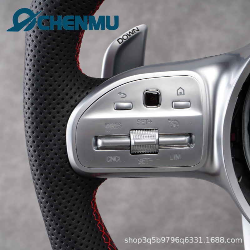 Suitable for modification of Mercedes-Benz old models BCEG-class CLA CLE GLA GLC GLE with 809 full-leather red label steering wheel