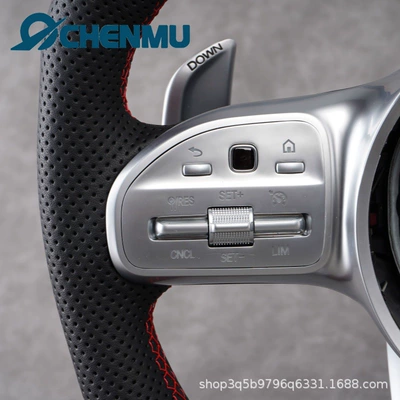 full-leather red label steering wheel, Steering wheel