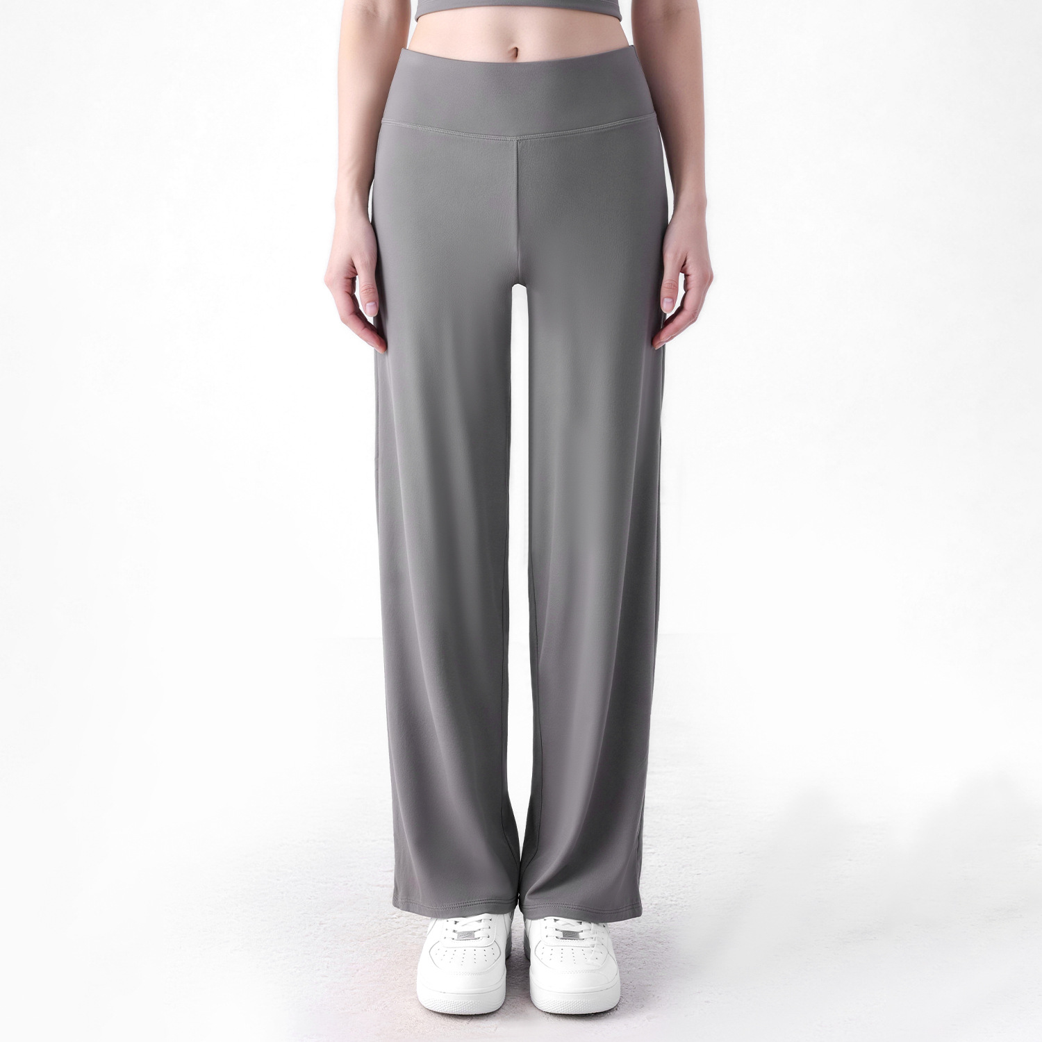 Primavera y verano, pantalones rectos, pantalones deportivos de mujer, pantalones de piernas anchas, pantalones de protección de alta calidad, pantalones de adelgazamiento, pantalones casuales antibacterianos 7A