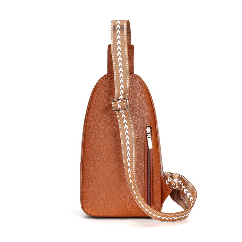 Bolso de pecho de mujer nuevo estilo transfronterizo Bolso de hombro con textura de cuero suave de moda Bolso de mensajero portátil de viaje de ocio bags comercio exterior