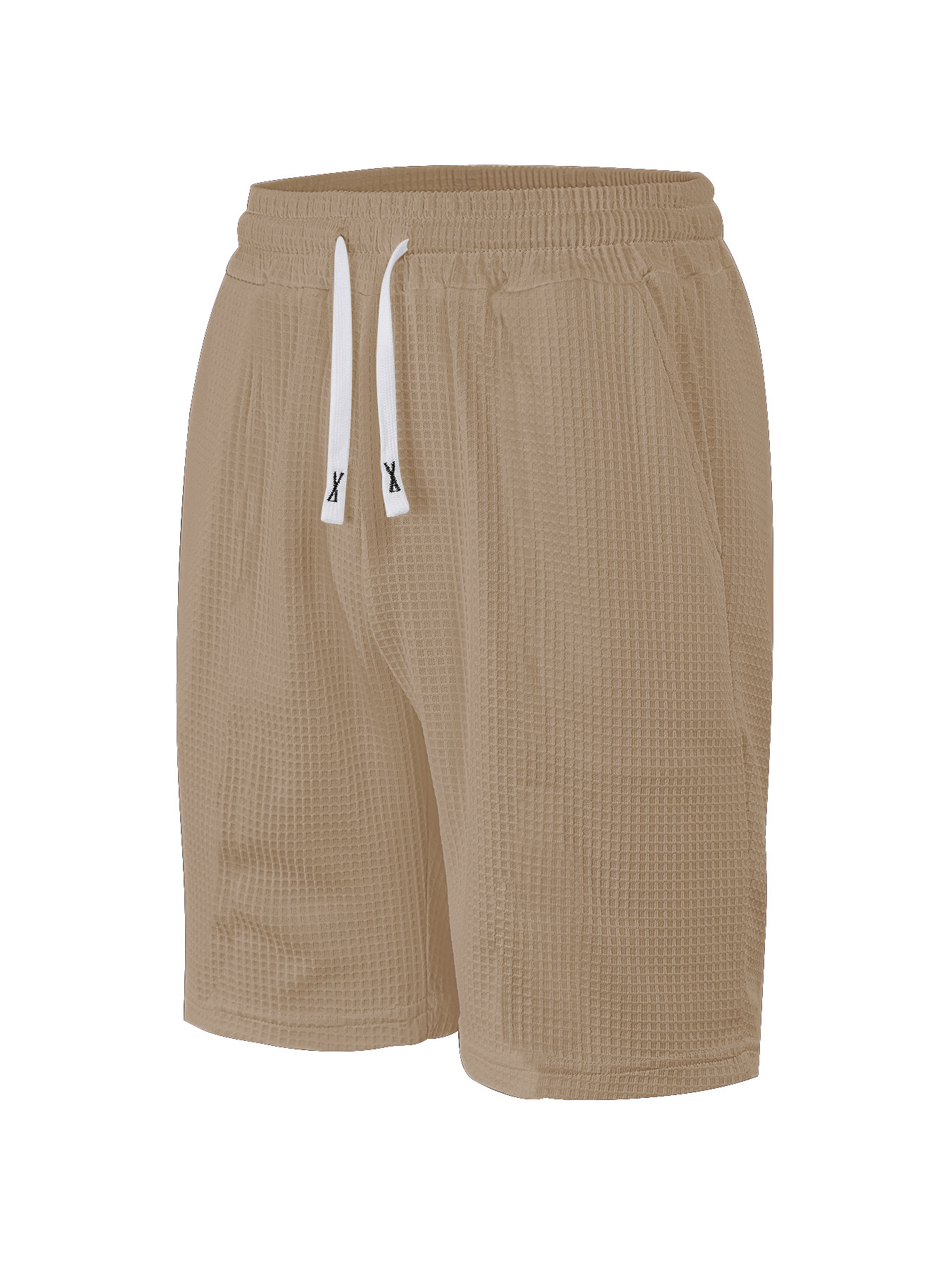 Amazon TK ropa de hombre transfronteriza comercio exterior Europa y América verano nuevo gran waffle hombre rápido secado pantalones cortos casuales de color sólido