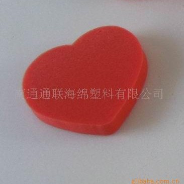 供应红色心形海绵