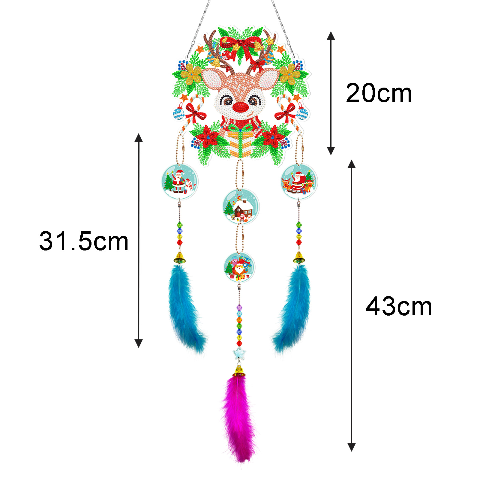 Accesorios para pintura de diamantes, atrapasueños DIY, manualidades de pintura de diamantes 5D, pintura decorativa para sala de estar, bordado con pegatinas de diamantes