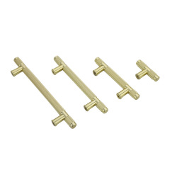 Golden iron gray sandblasted aluminum roller handle for modern minimalist wardrobe cabinet drawer pulls