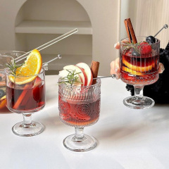ホットワイングラス、クリスマスカクテル、ひまわりゴブレット、見栄えの良いほろ酔いワイングラス、洋酒グラス