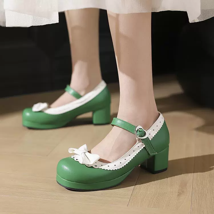 Footwear, shoes with bow, for import, plus size, Amazon