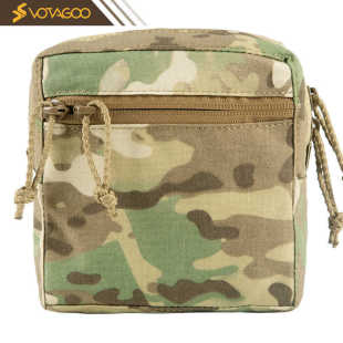 Outdoor Accessory Bag Camouflage Waist Pouch Zipper Bag Ss Style Square Utility Bag Vest Side Molle System