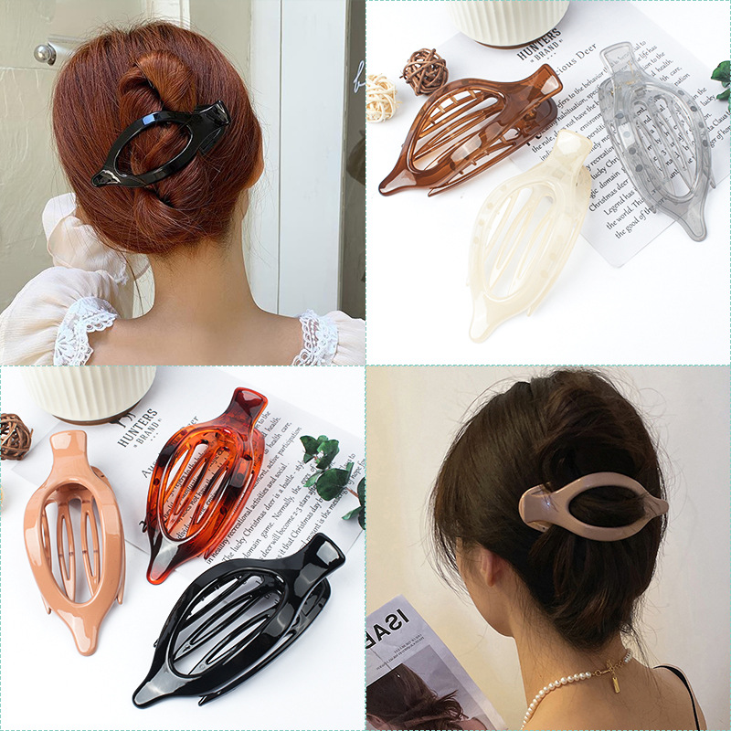 Cross-border best-selling famous person hair accessories comb hair clip large hair clip hair pin top hair accessory duck clip Korean version hair clip wholesale