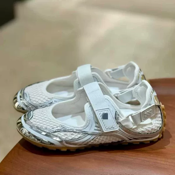 BV Dexun shoes, Wang Yibo's same model, silver mesh, unisex sports casual height-increasing Forrest Gump shoes, dad shoes