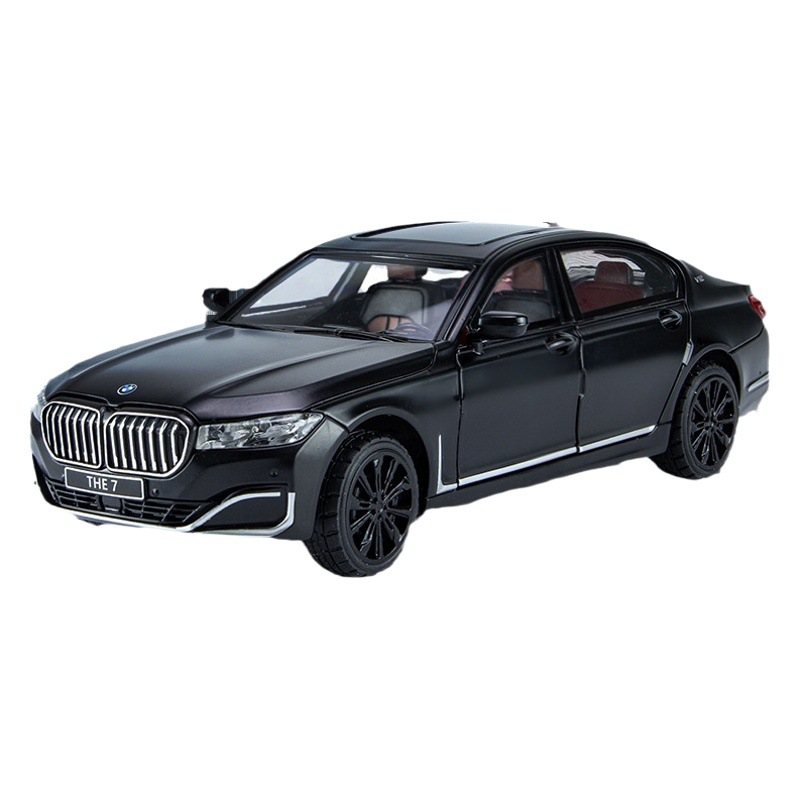 1:24 Bao 760LI Tire hacia atrás el sonido y la luz de la rueda delantera de simulación de vinculación boutique modelo de coche de aleación de juguete para niños