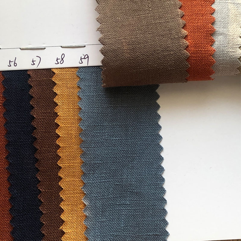 批发101纯亚麻砂洗现货供应97色春夏连衣裙男装中式上衣童装