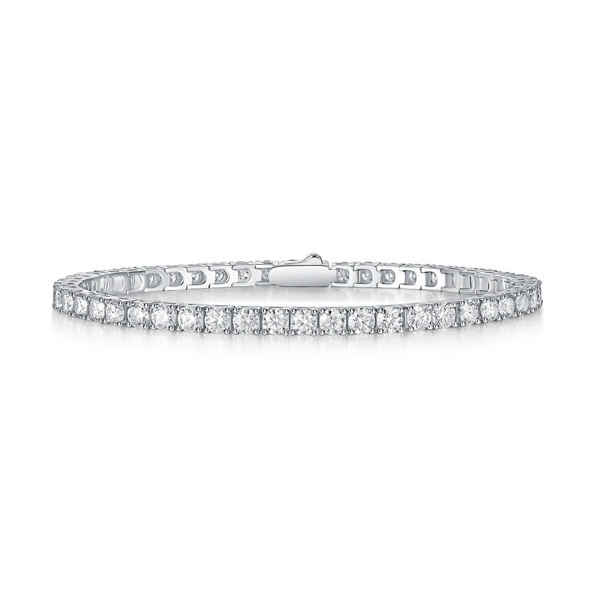Теннисная bracelet из натурального камня, образец серебро 925, образец золота 750, европейский стиль