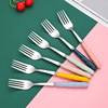 Spoon stainless steel, fork home use for food, high quality tableware, internet celebrity