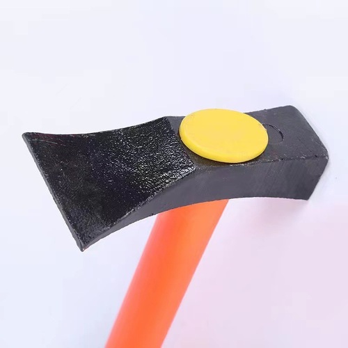 Reinforced wooden handle planing adze PVC shock-proof handle plastic-coated large and small forged planing adze planing ax woodworking square roof manufacturer wholesale