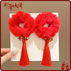 Children's hairgrip with bow, cute hair accessory, hairpins, Chinese style