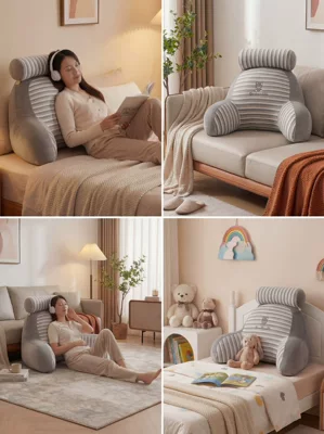 Multi-function pad bed backrest cushions, soft cushions