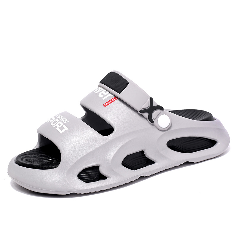 Zapatillas transfronterizas verano para hombres nuevos deportes al aire libre chanclas sandalias de playa antideslizantes de moda para hombres de doble capa de suela gruesa