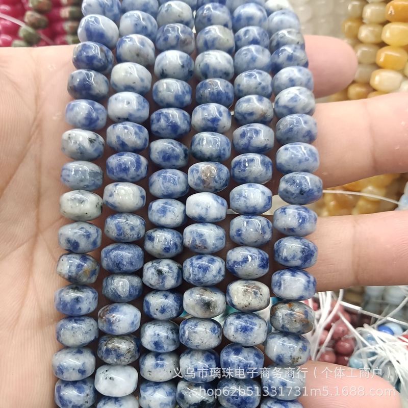 7x9mm天然石水晶玛瑙车轮珠散珠DIY手链项链饰品配件半成品串珠批|undefined