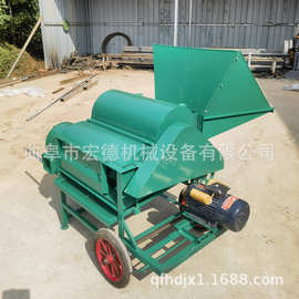 小型水稻脱粒机图片 电动谷子高粱脱粒机 多功能稻谷打粒机价格