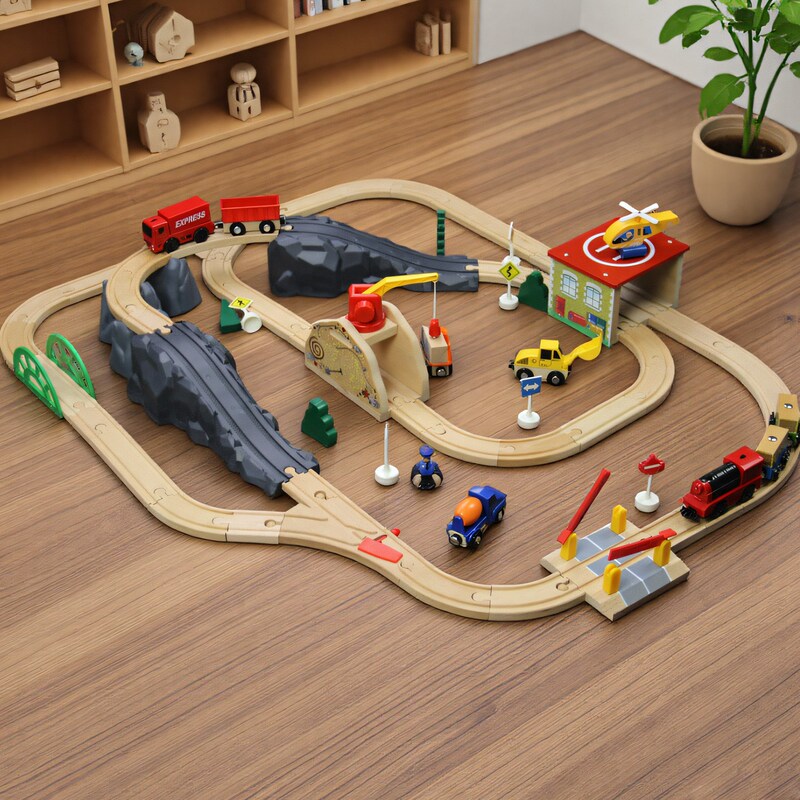 Electric Small Train Track Toy Boy Wooden Train Track Car Kidsren's Educational Building Blocks Assembled Mi Rabbit Brio Electric Small Train Track Toy Boy Wooden Train Track Car Kidsren's Educational Building Blocks Assembled Mi Rabbit Brio