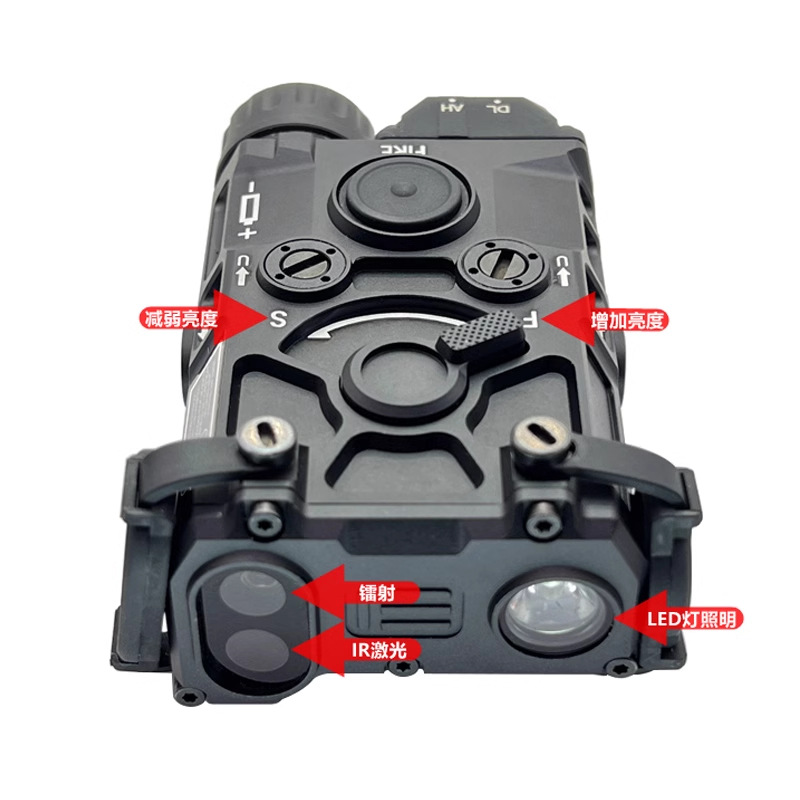 Full-featured lettering version OGL red green blue laser IR laser pointer tactical flashlight LED lights flash
