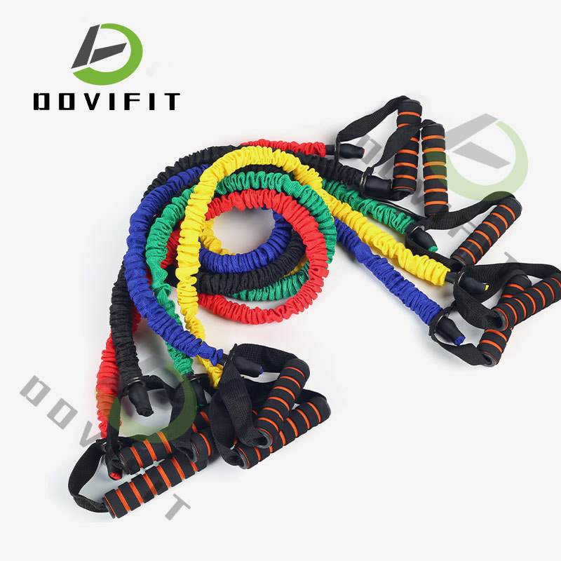 Dispositivo de tensión de la cuerda de tensión de una línea de látex dispositivo de tensión anti-rotura multifunción yoga fitness cuerda elástica expansor de pecho